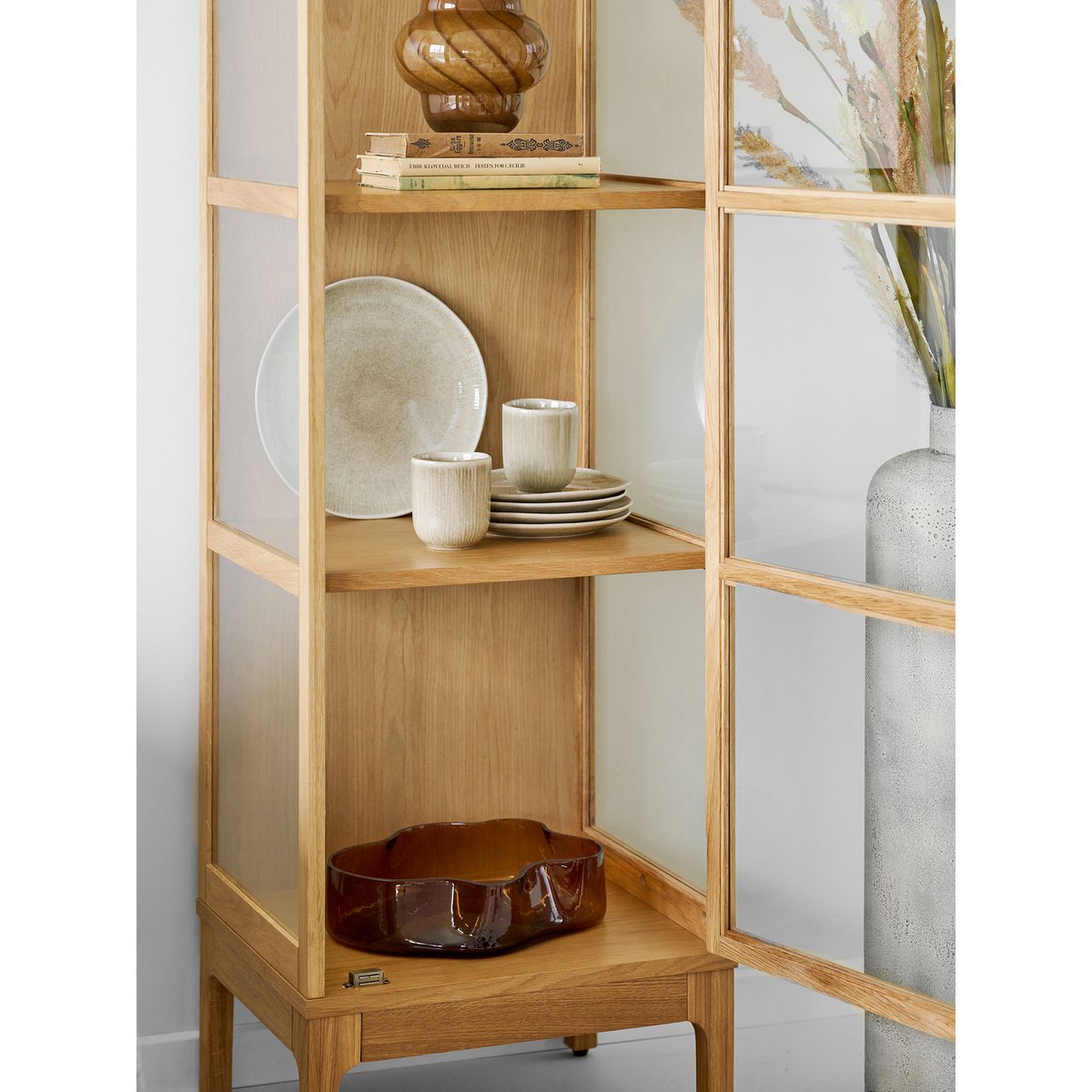 Plateau en verre – Brun fumé