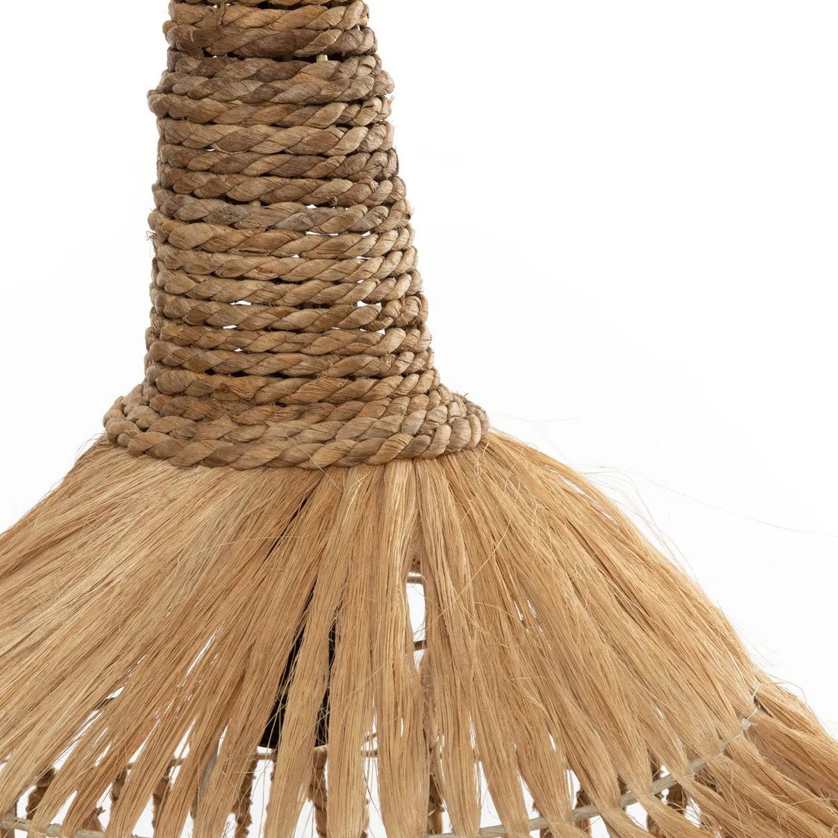 Suspension en herbe abaca Hippie Tipi – Naturel – L | Bazar Bizar