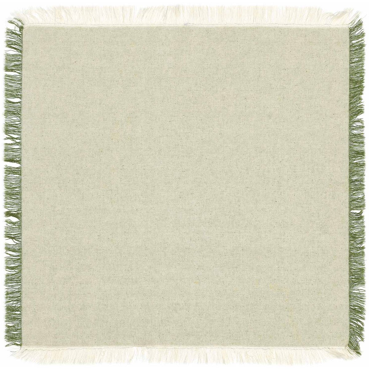 Serviette de table recyclée Kalea Naturel/Épicéa 45 x 45