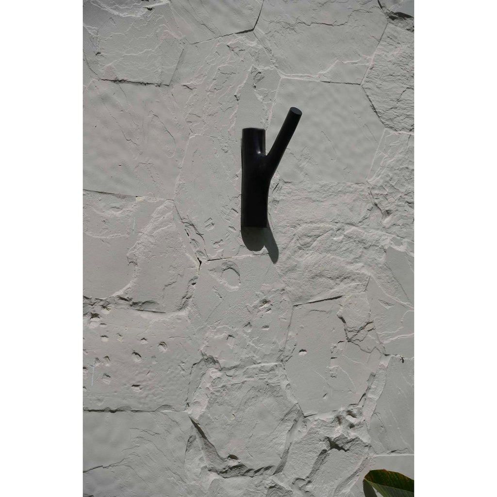 Patère Murale en Teck - Noir
