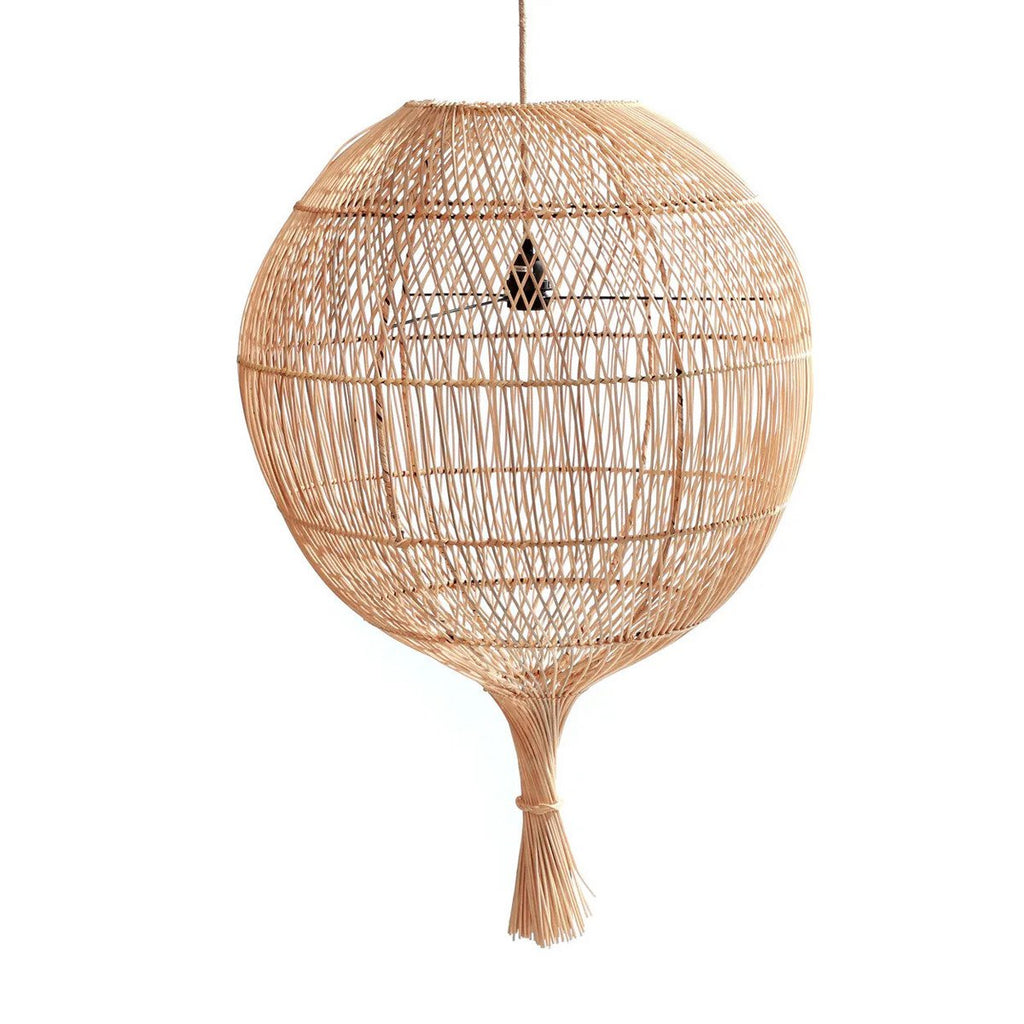 Lampadaire ou suspension en rotin Wonton – Naturel | Bazar Bizar