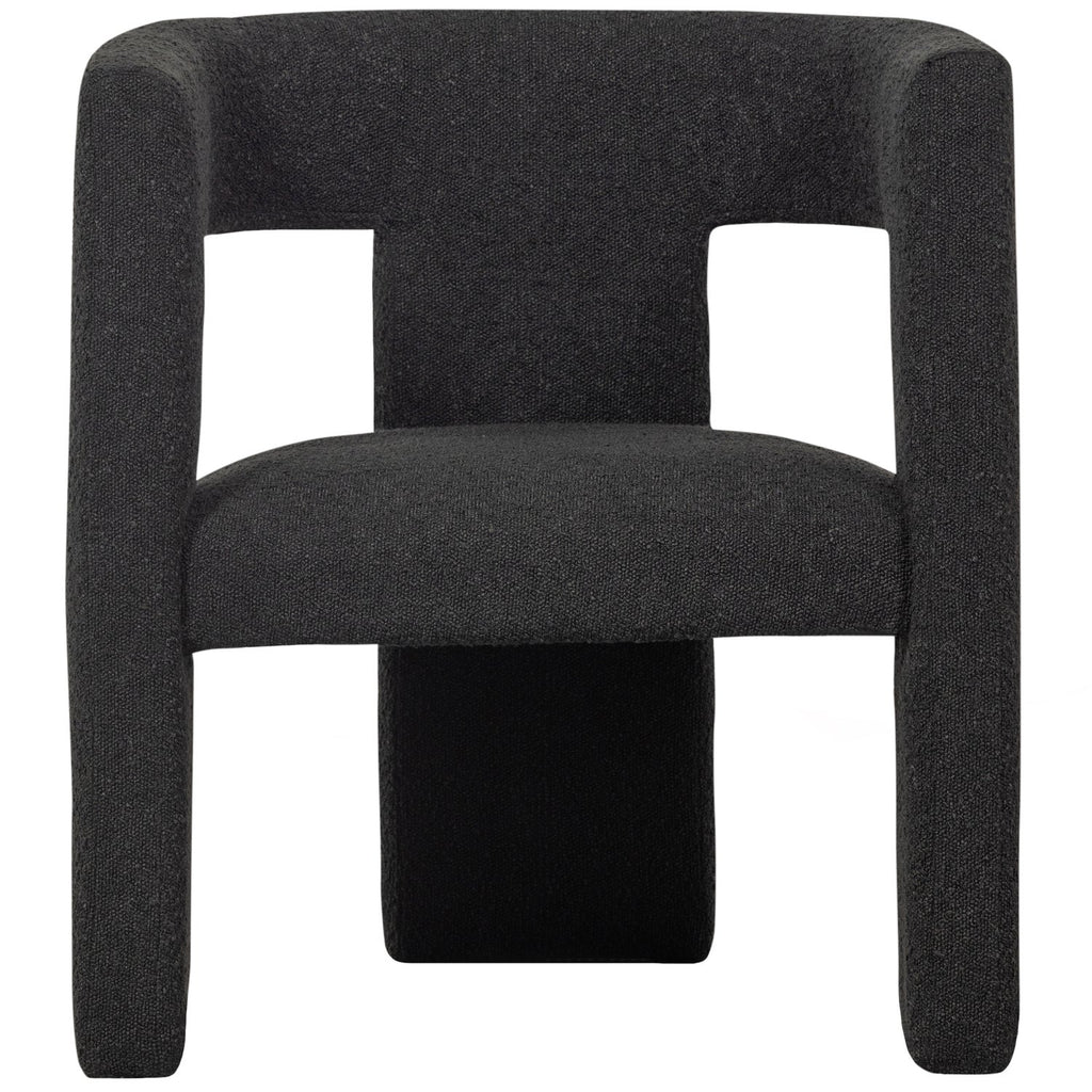 TIWA FAUTEUIL BOUCLE GRIS FONCE
