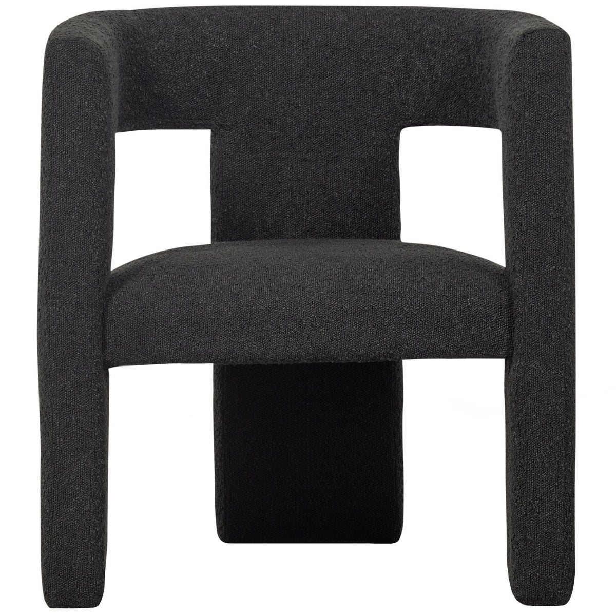 TIWA FAUTEUIL BOUCLE GRIS FONCE