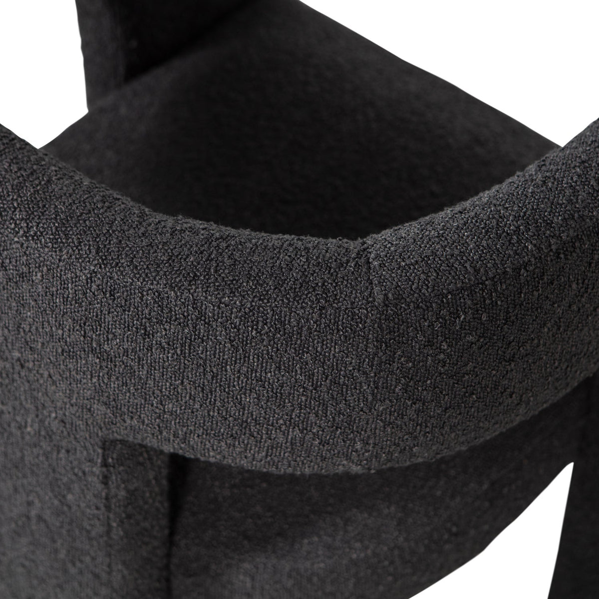 TIWA FAUTEUIL BOUCLE GRIS FONCE