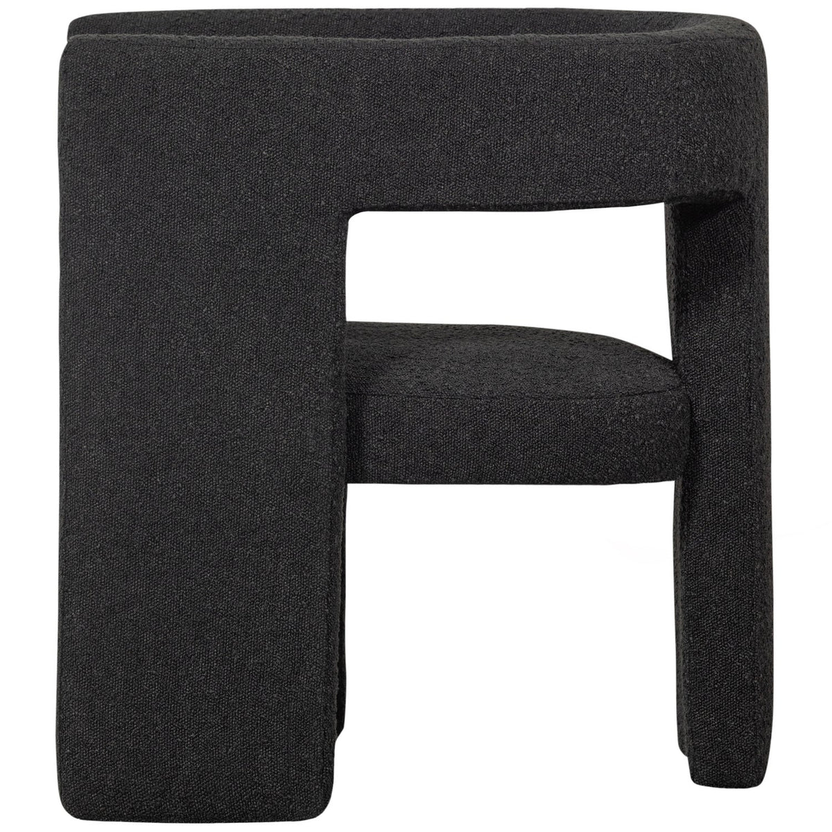 TIWA FAUTEUIL BOUCLE GRIS FONCE