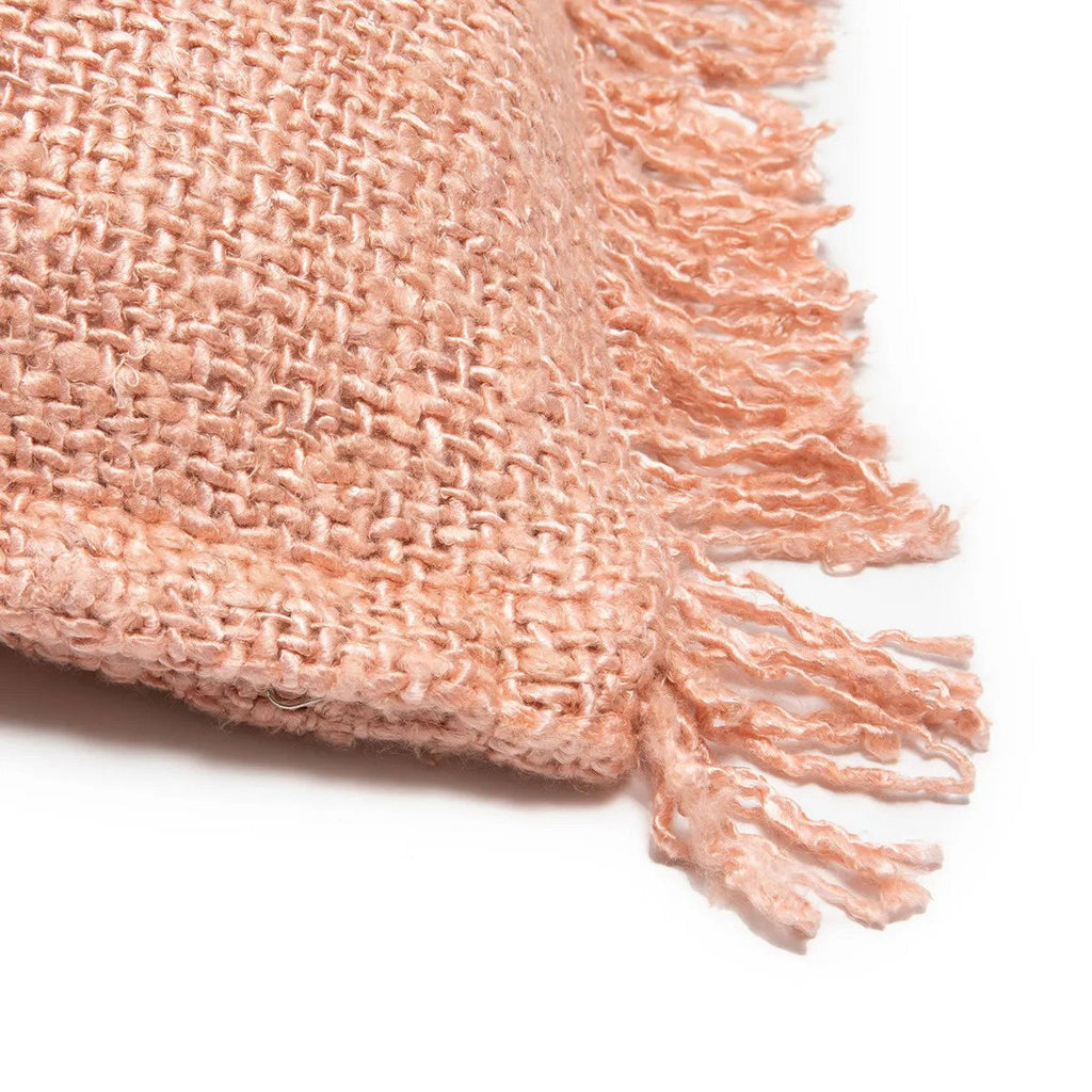 Housse de coussin en coton Oh My Gee – Rose Saumon – 60×60cm | Bazar Bizar