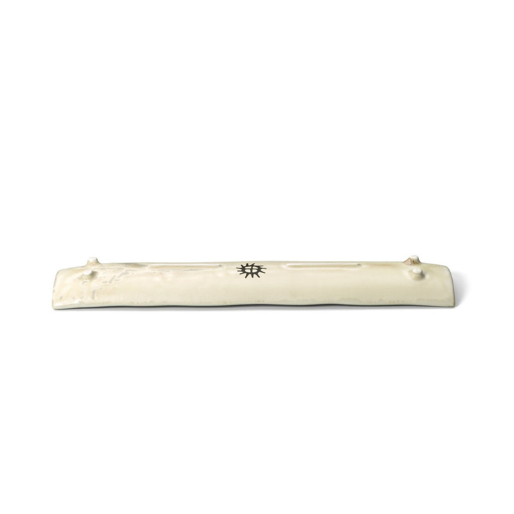 Plateau long en céramique Da Rocha – Miel Blanc | Bazar Bizar