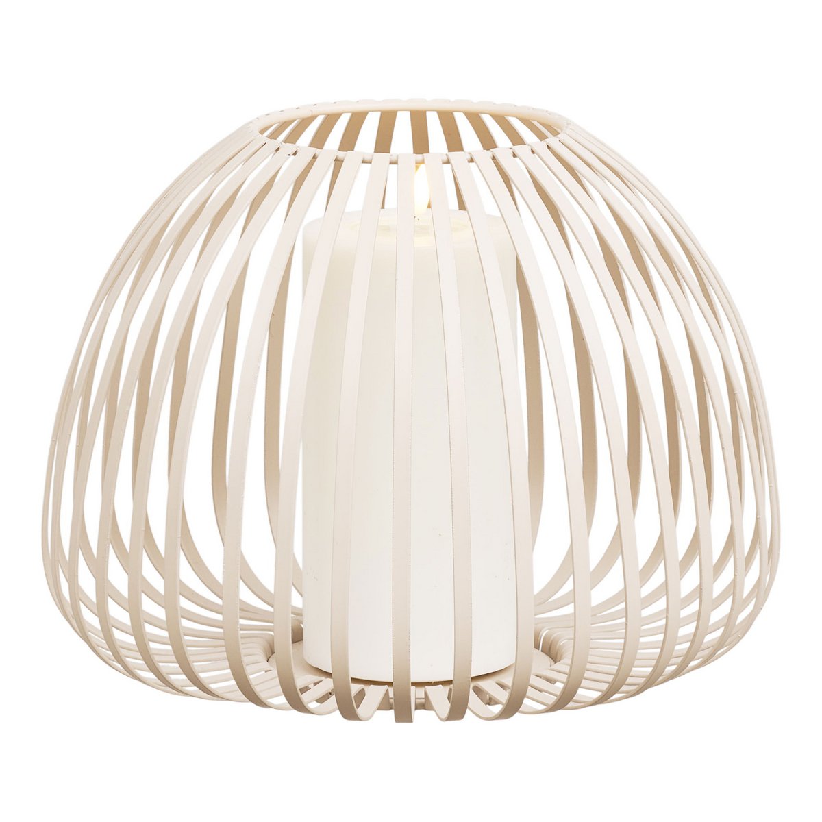 Lanterne Stoense - Métal Beige, Ø25x19 cm