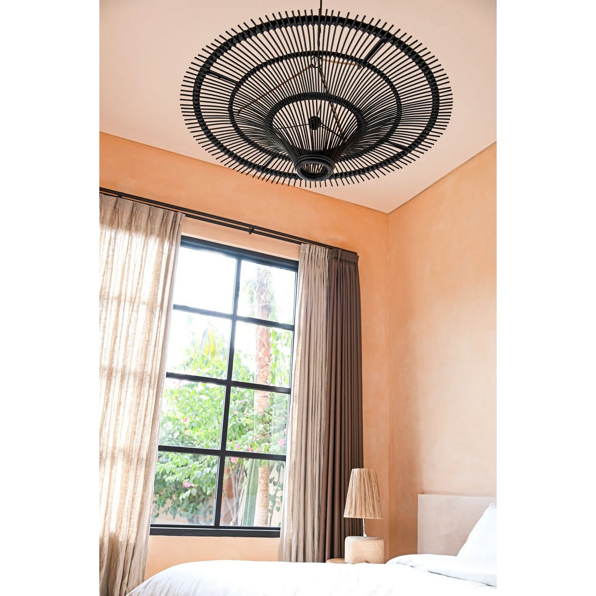 Suspension en rotin Le Ciel – Noir – XL | Bazar Bizar