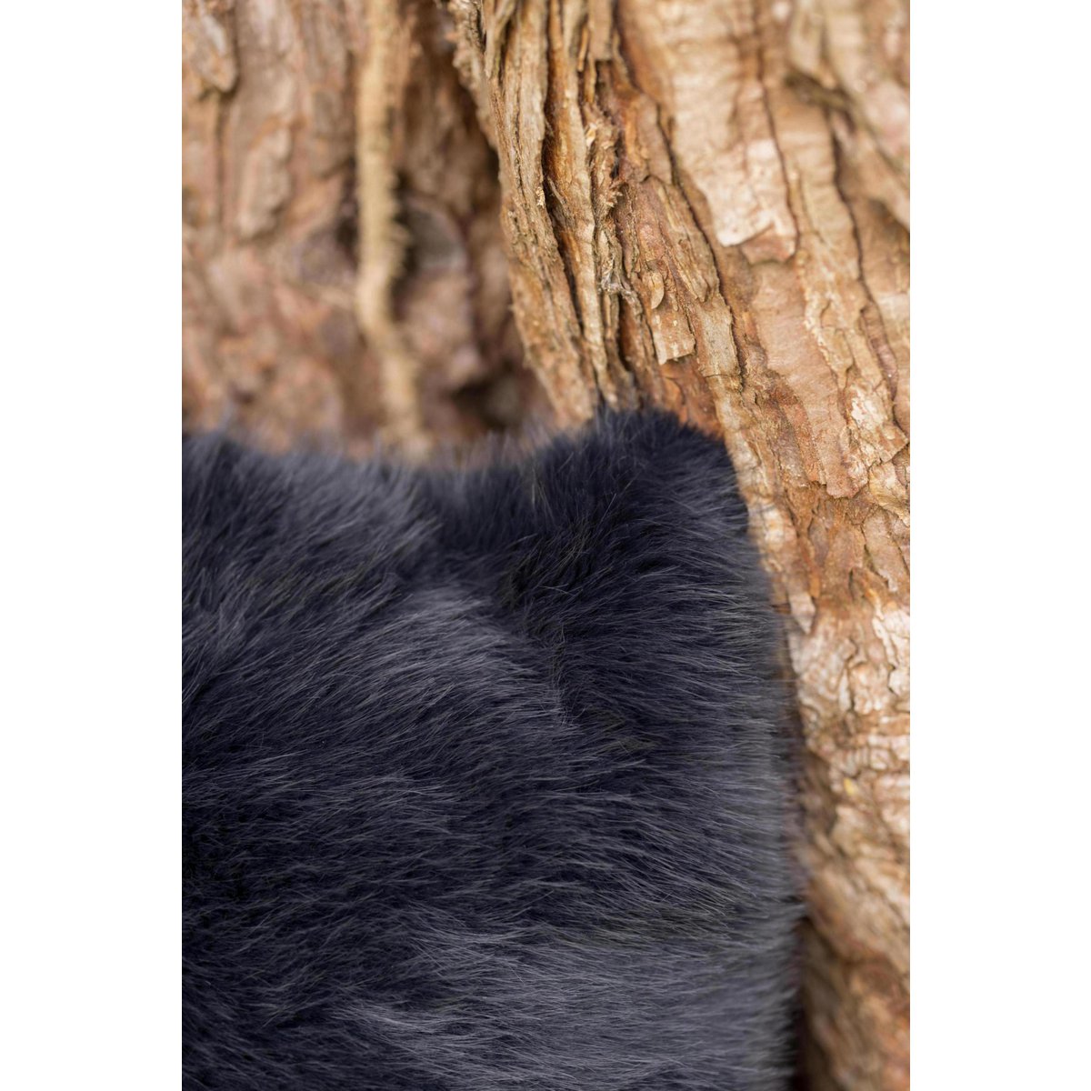 Coussin recyclé Nolan Caviar noir 40 × 65 cm