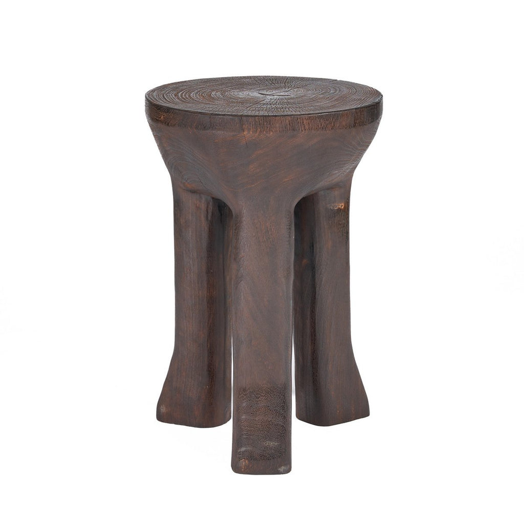 Table d’appoint trépied Java – Noyer foncé | Bazar Bizar