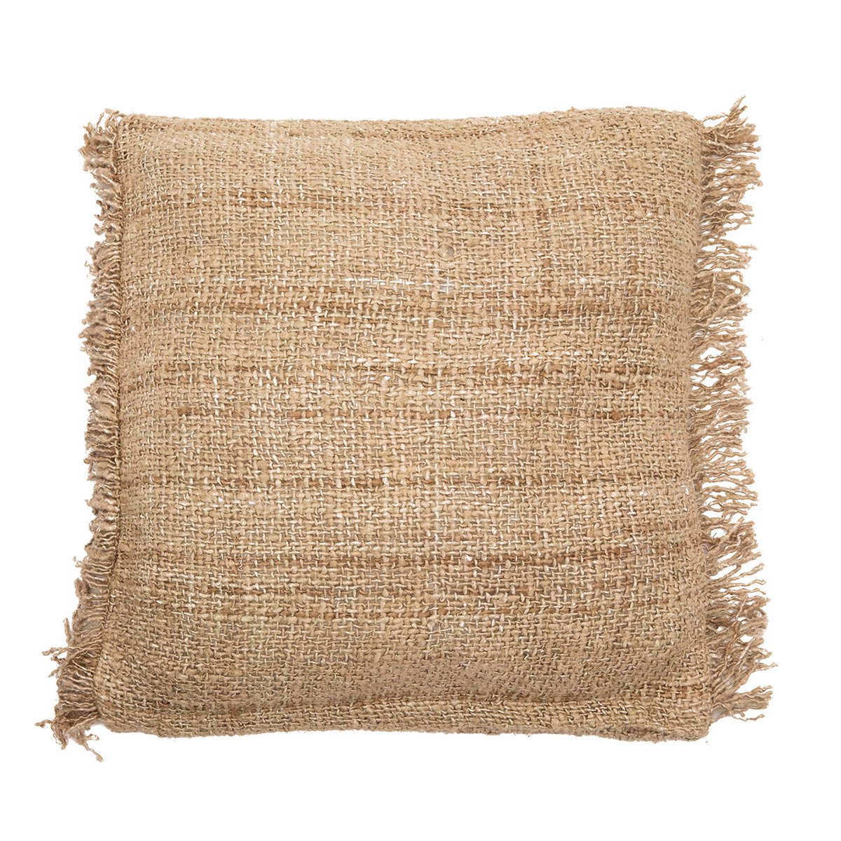 Housse de coussin en coton Oh My Gee – Beige – 60×60cm | Bazar Bizar