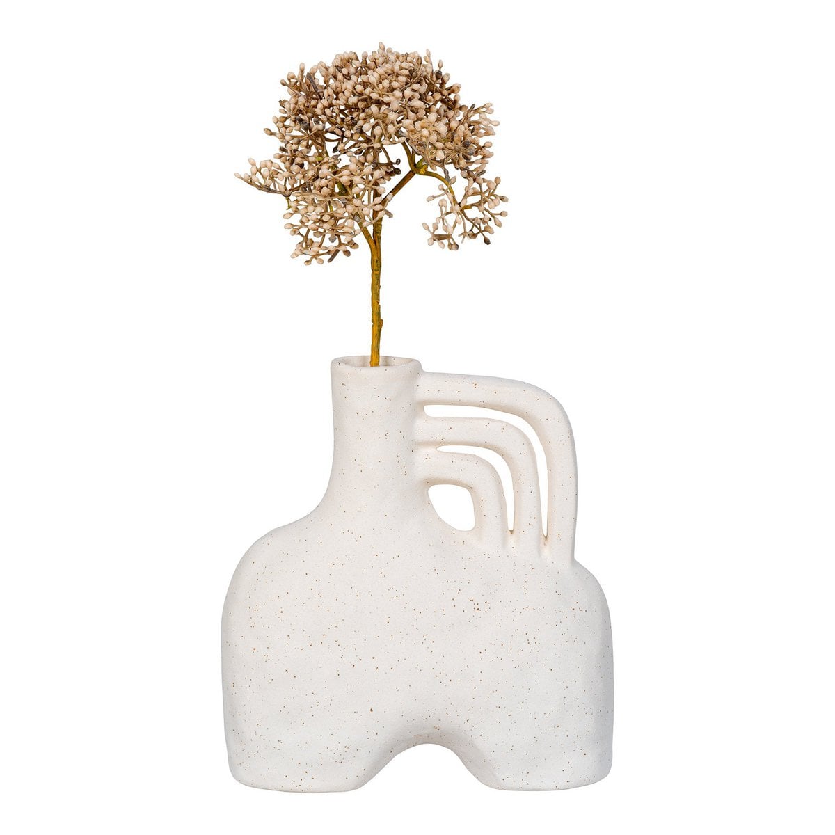 Vase - Beige, Céramique, 18,5x8x19,5 cm