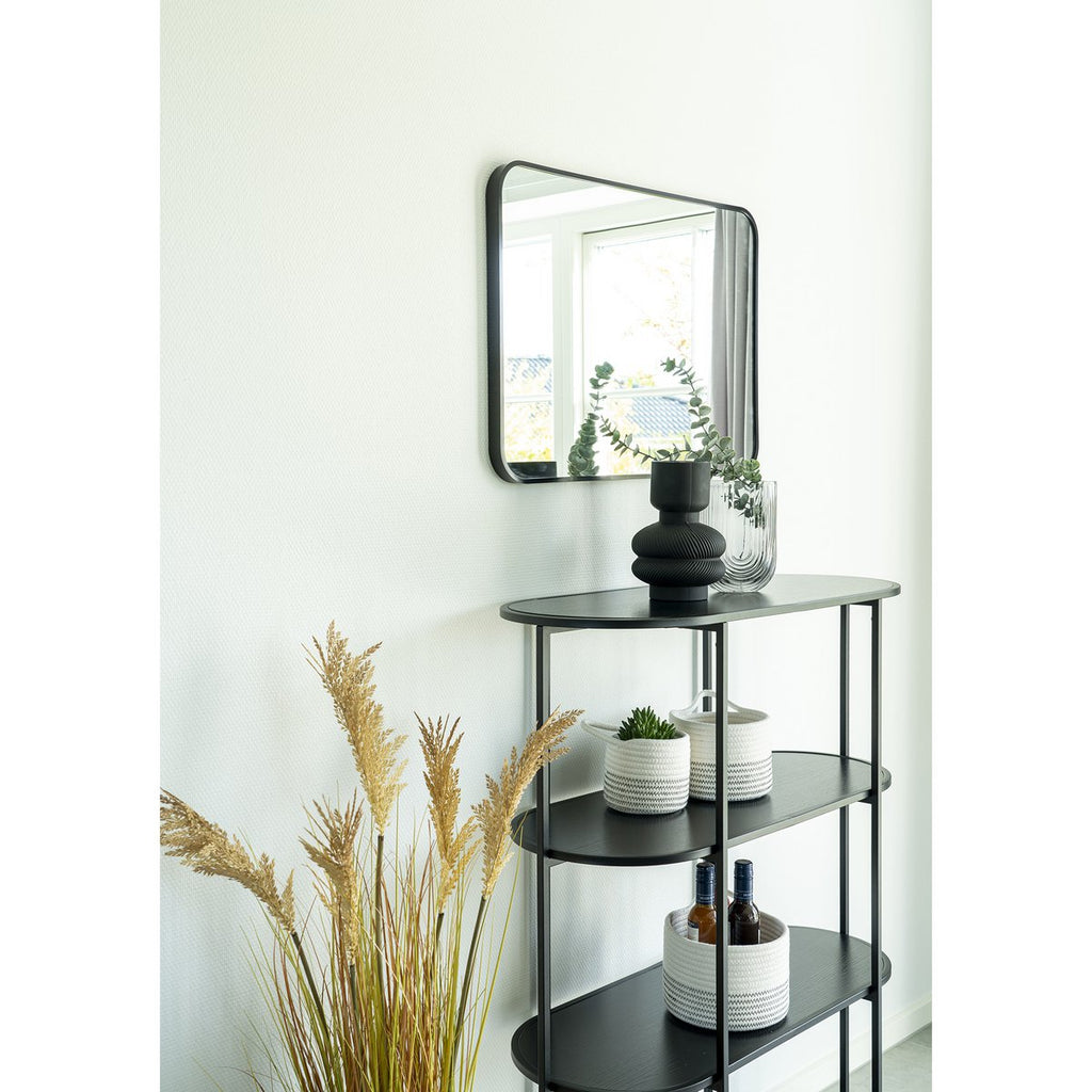 Vase - Noir, Verre, Ø15x22cm