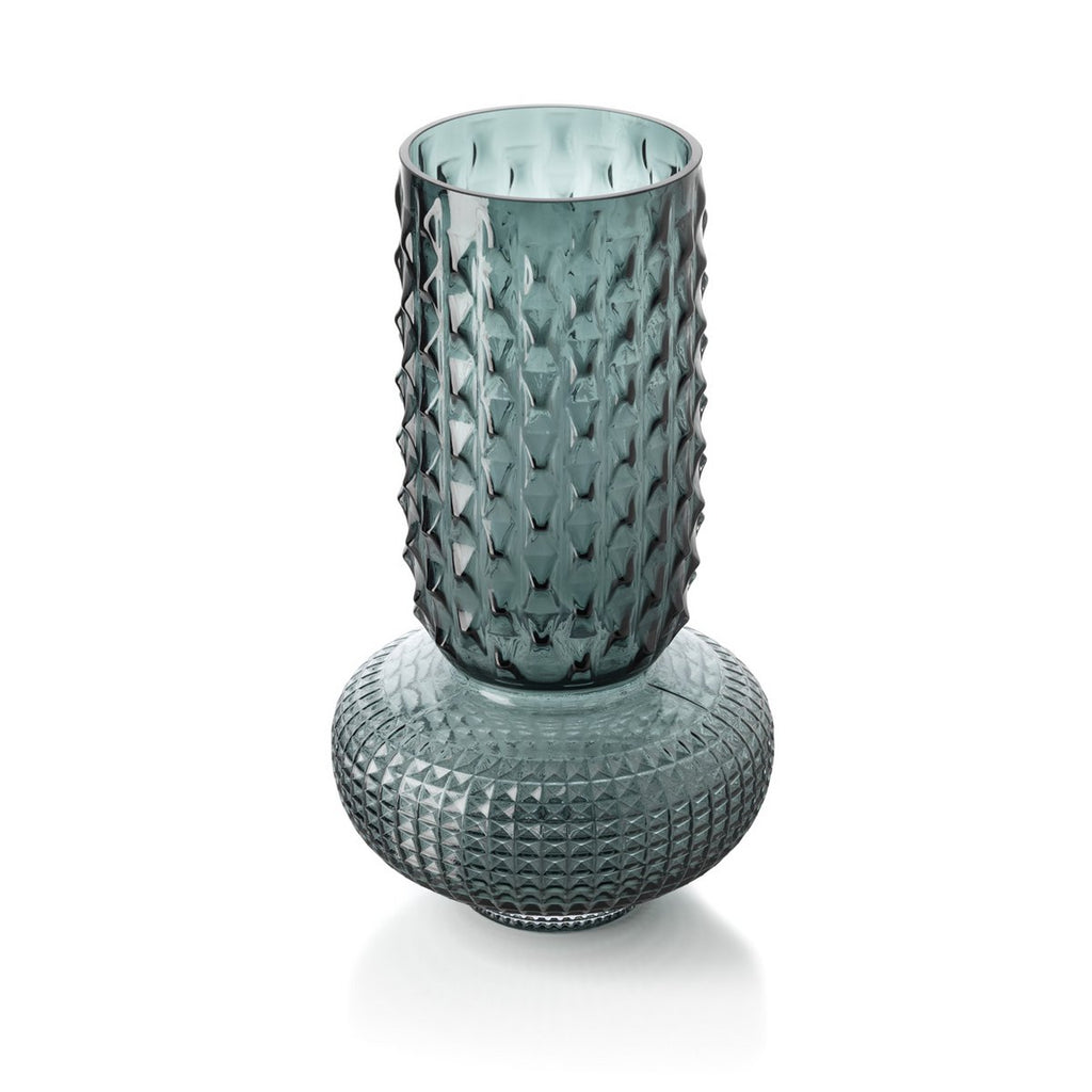 Vase Bijou Saphir bleu L en verre recyclé – 38 cm