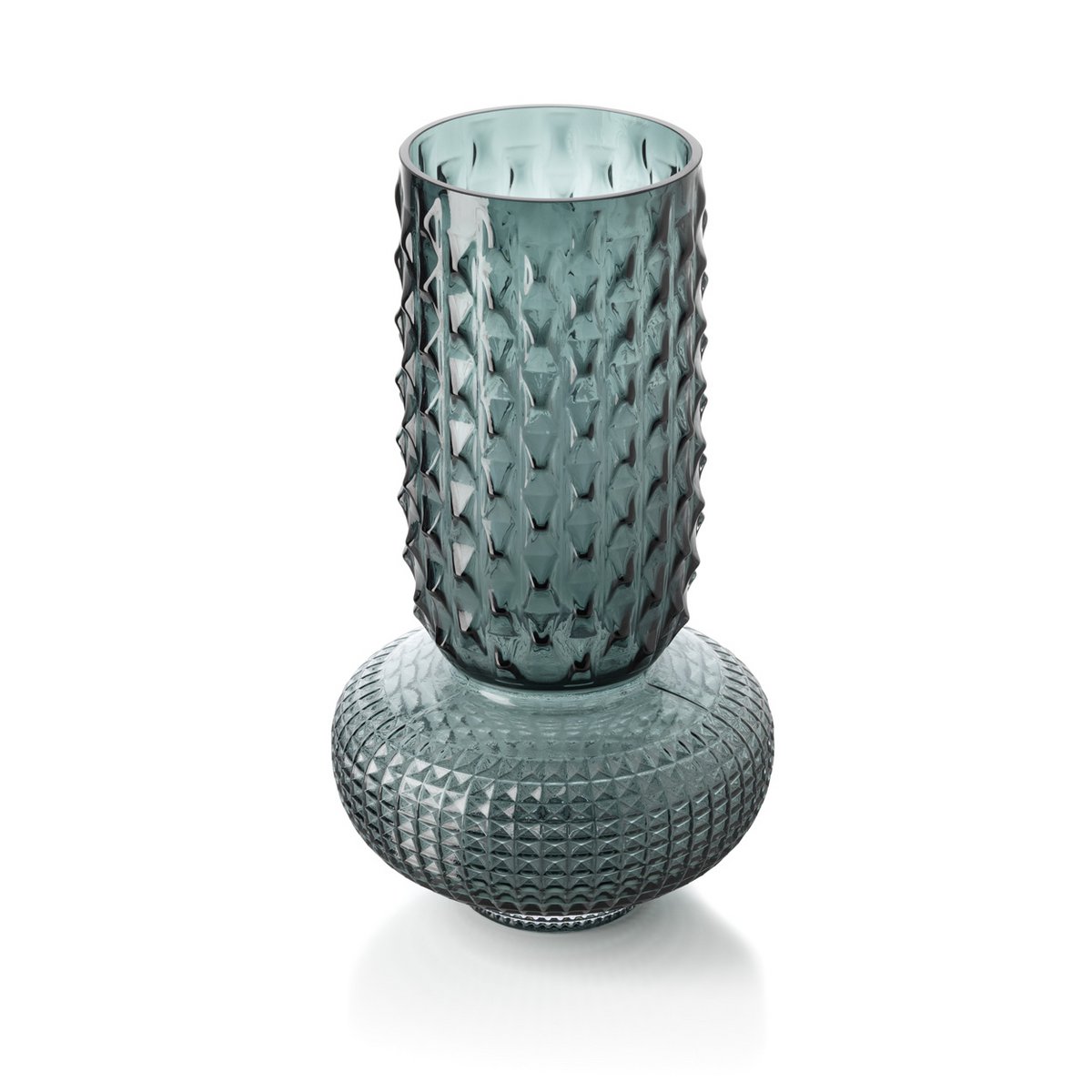 Vase Bijou Saphir bleu L en verre recyclé – 38 cm