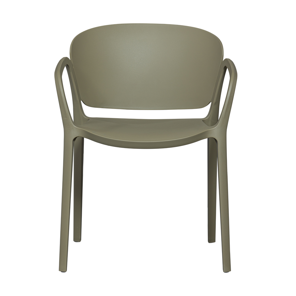 BENT CHAISE DE JARDIN EN PLASTIQUE VERT