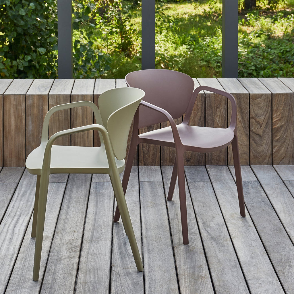 BENT CHAISE DE JARDIN EN PLASTIQUE VERT