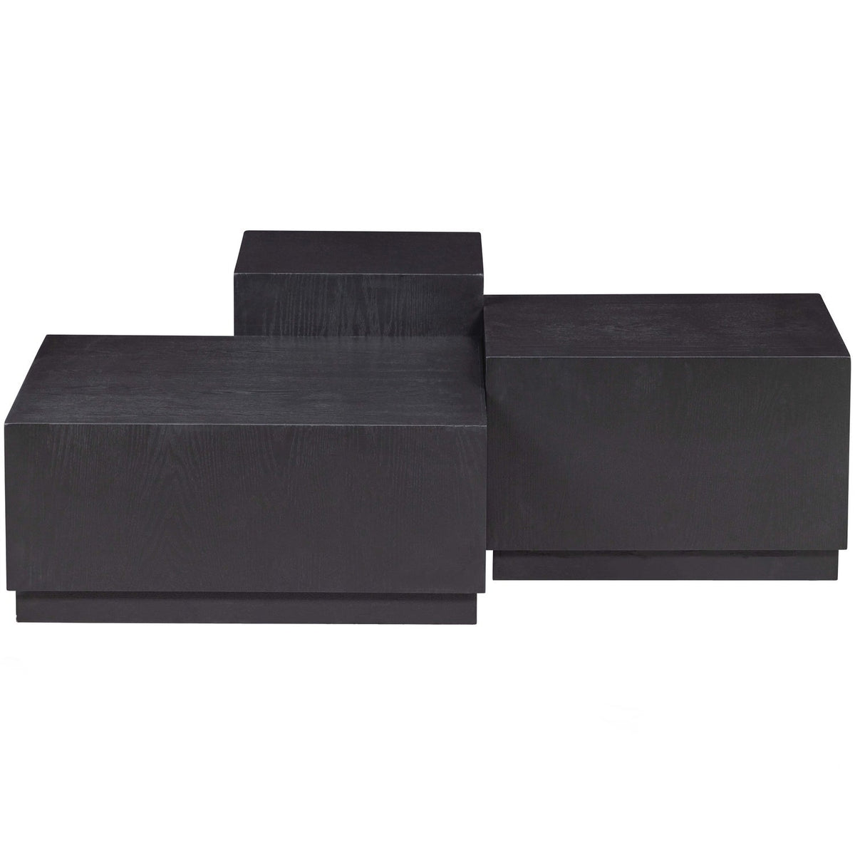PIM TABLE D APPOINT BOIS DE NOIR - SET DE 3