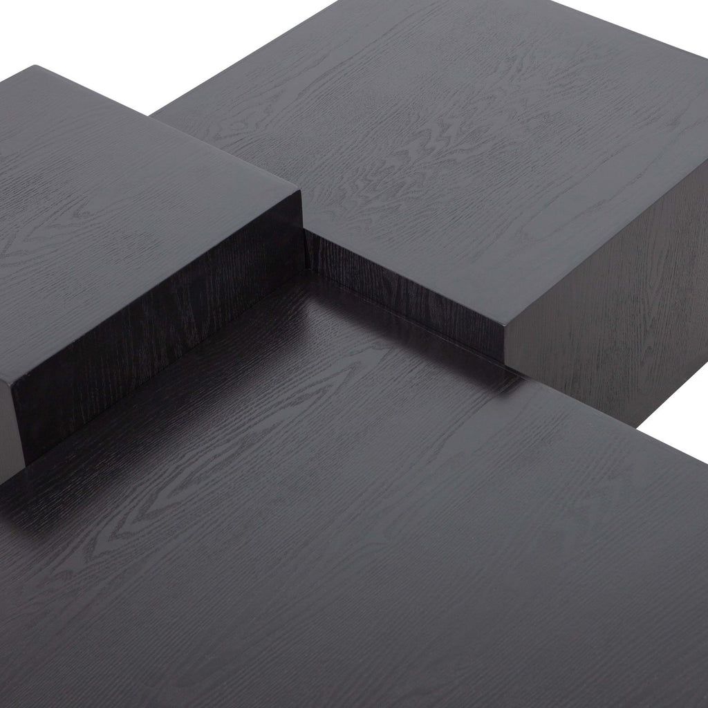 PIM TABLE D APPOINT BOIS DE NOIR - SET DE 3
