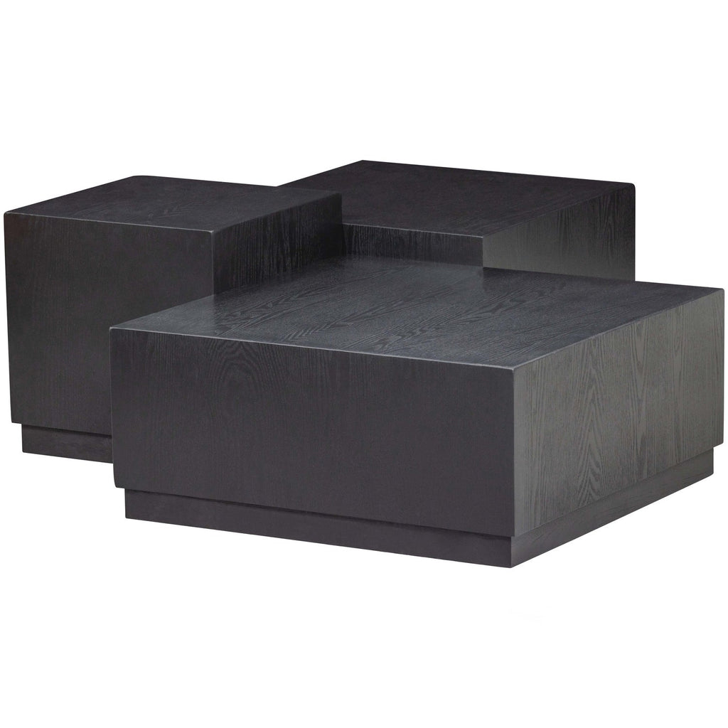 PIM TABLE D APPOINT BOIS DE NOIR - SET DE 3