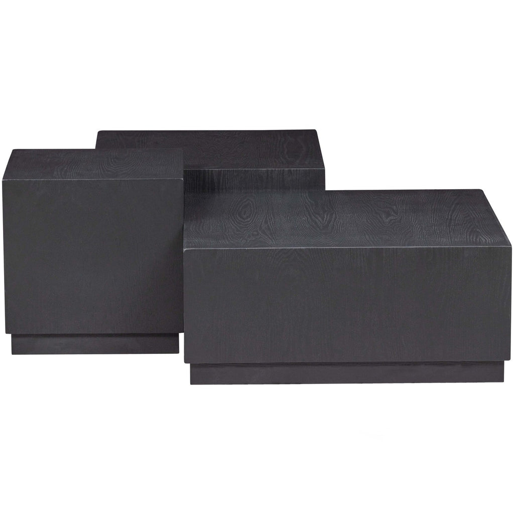 PIM TABLE D APPOINT BOIS DE NOIR - SET DE 3