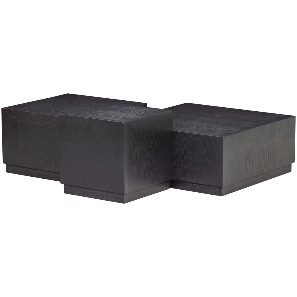 PIM TABLE D APPOINT BOIS DE NOIR - SET DE 3