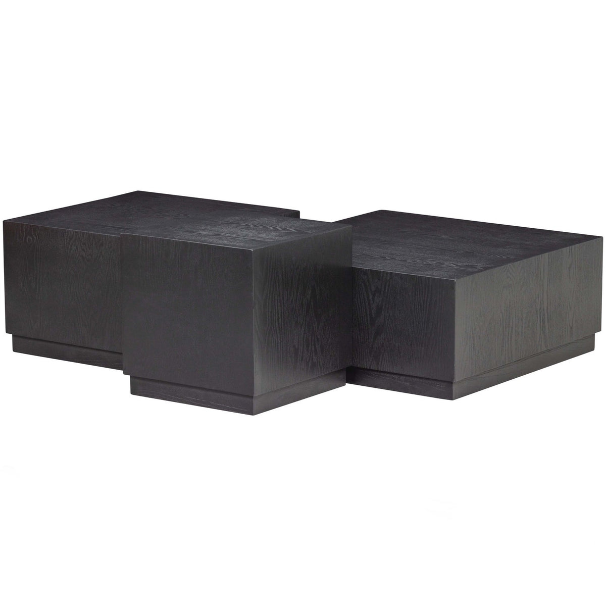 PIM TABLE D APPOINT BOIS DE NOIR - SET DE 3