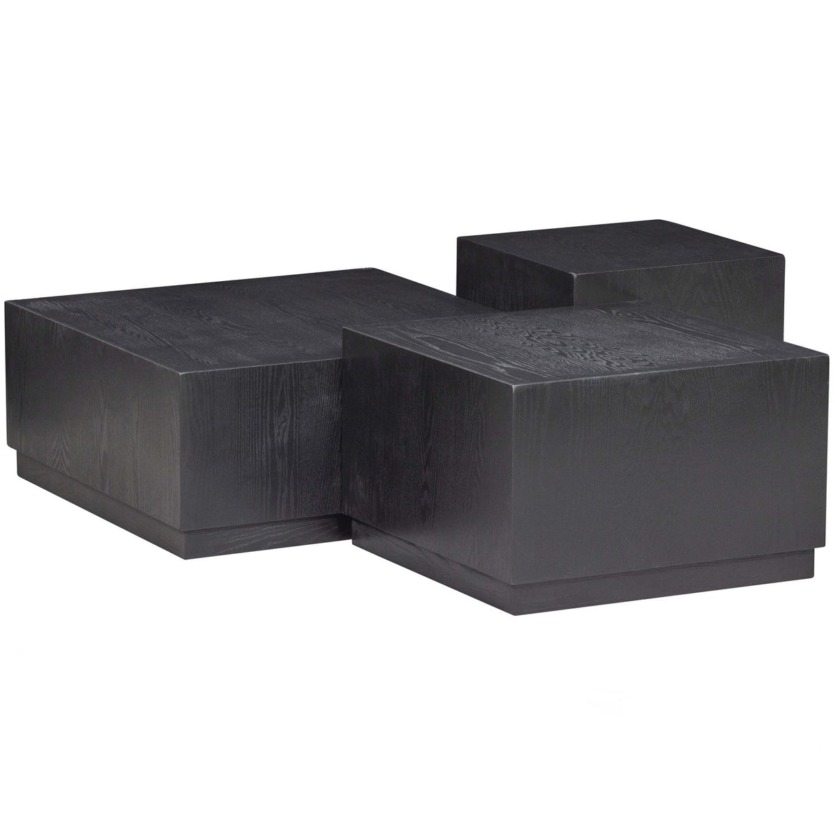 PIM TABLE D APPOINT BOIS DE NOIR - SET DE 3