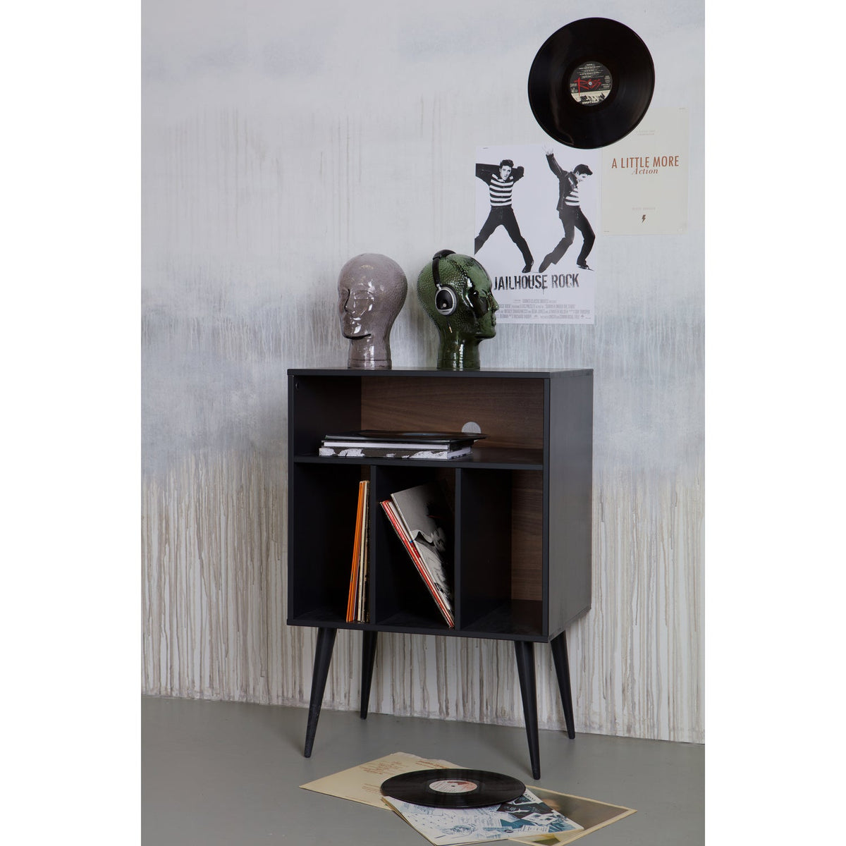 JAMES PETIT ARMOIRE EN BOIS NOIR/BOX [fsc]