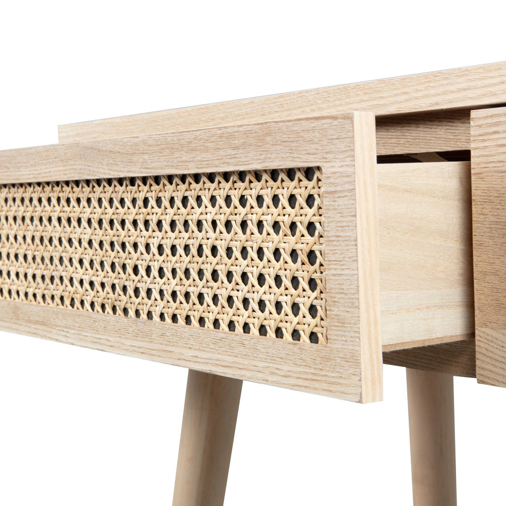 SOOF TABLE DE TOILETTE OU HALL EN BOIS NATUREL
