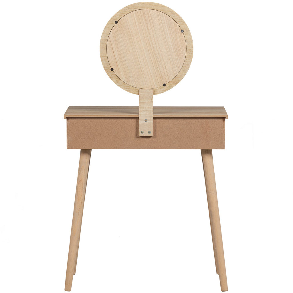 SOOF TABLE DE TOILETTE OU HALL EN BOIS NATUREL