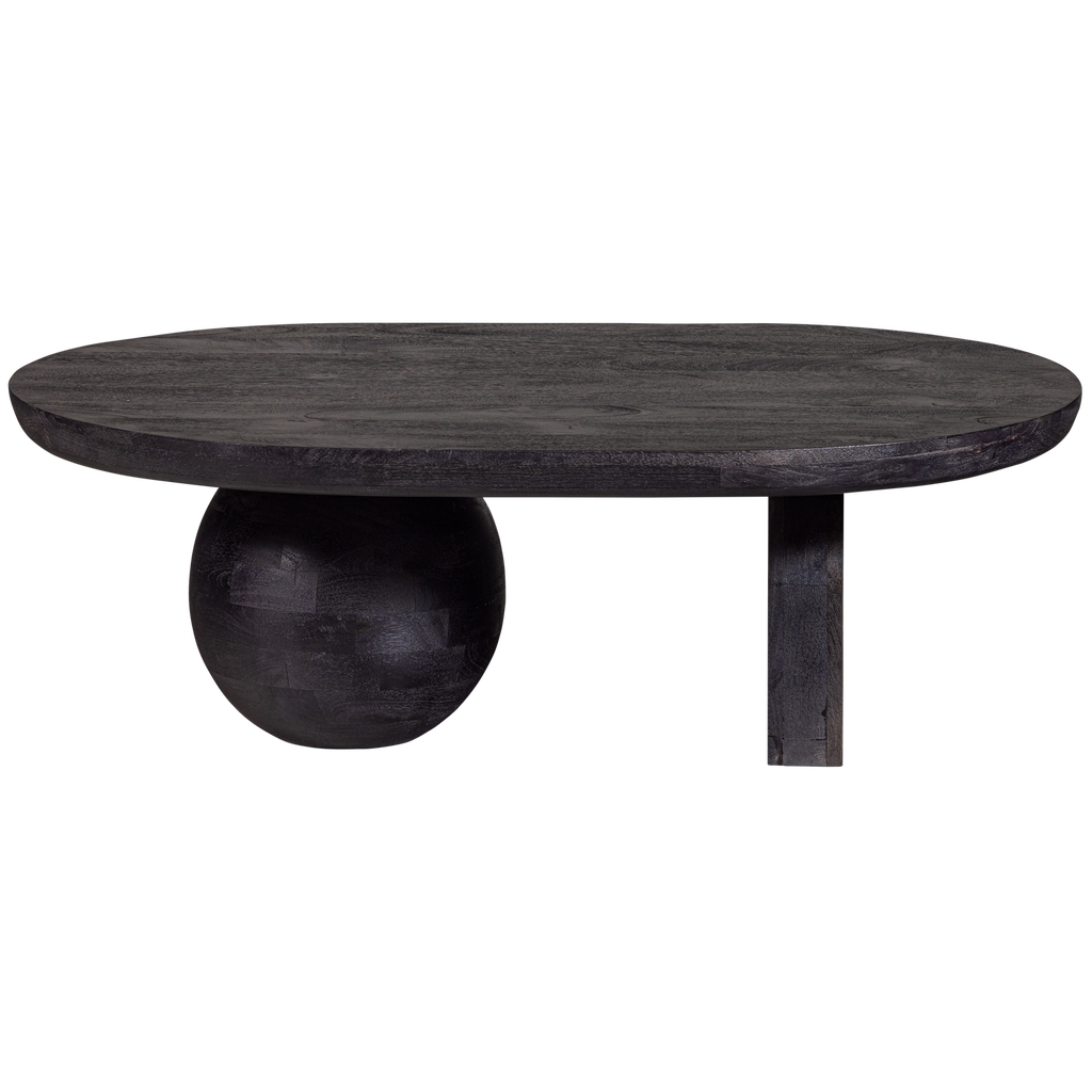STEPPE TABLE BASSE EN BOIS DE MANGUIER NOIR