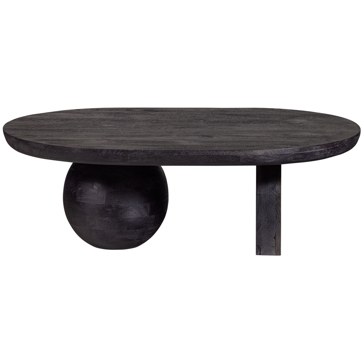STEPPE TABLE BASSE EN BOIS DE MANGUIER NOIR