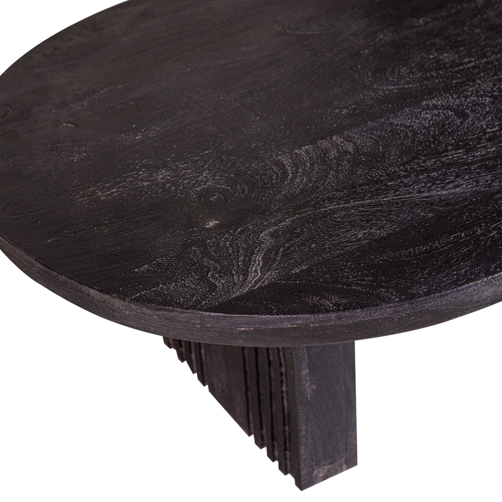 STEPPE TABLE BASSE EN BOIS DE MANGUIER NOIR