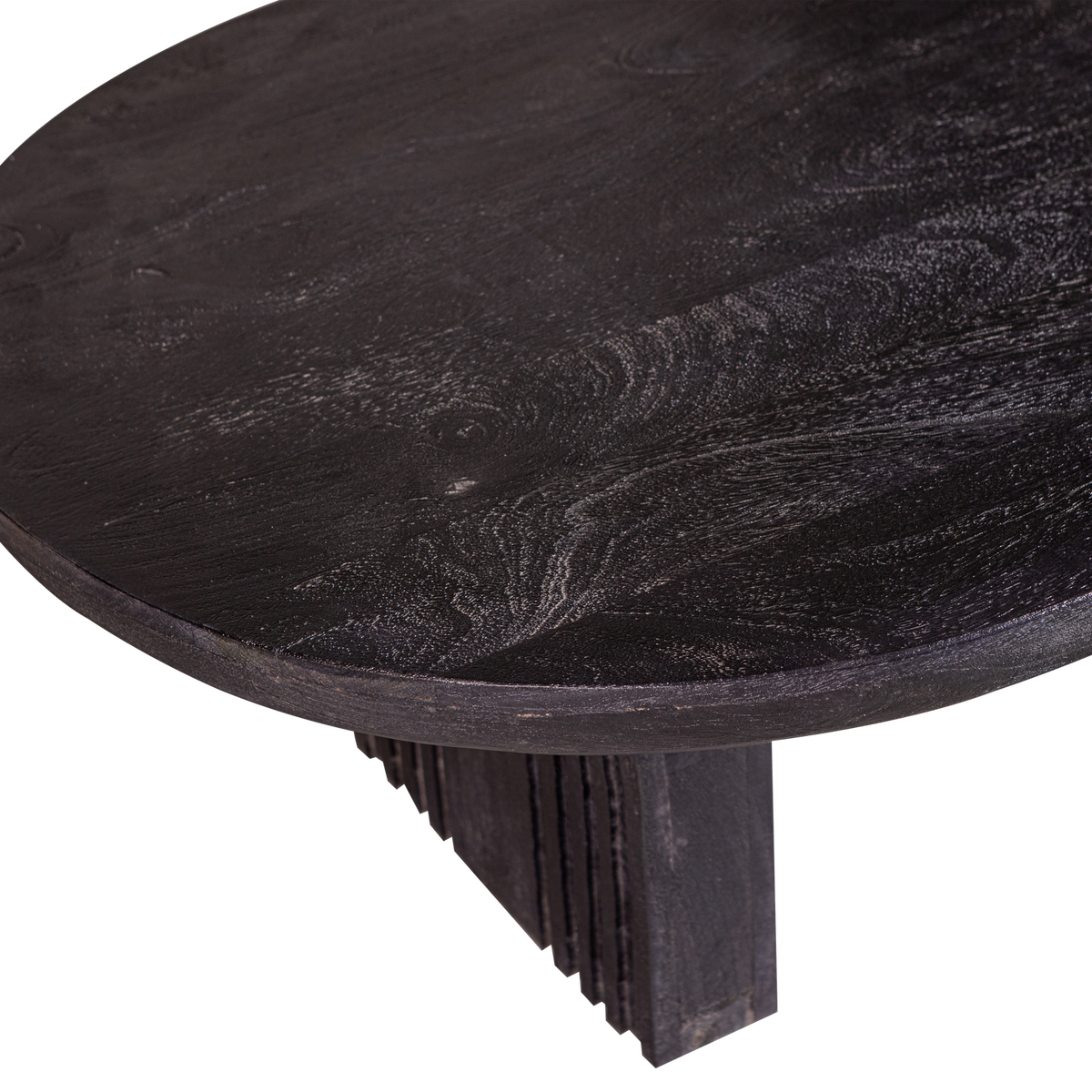 STEPPE TABLE BASSE EN BOIS DE MANGUIER NOIR