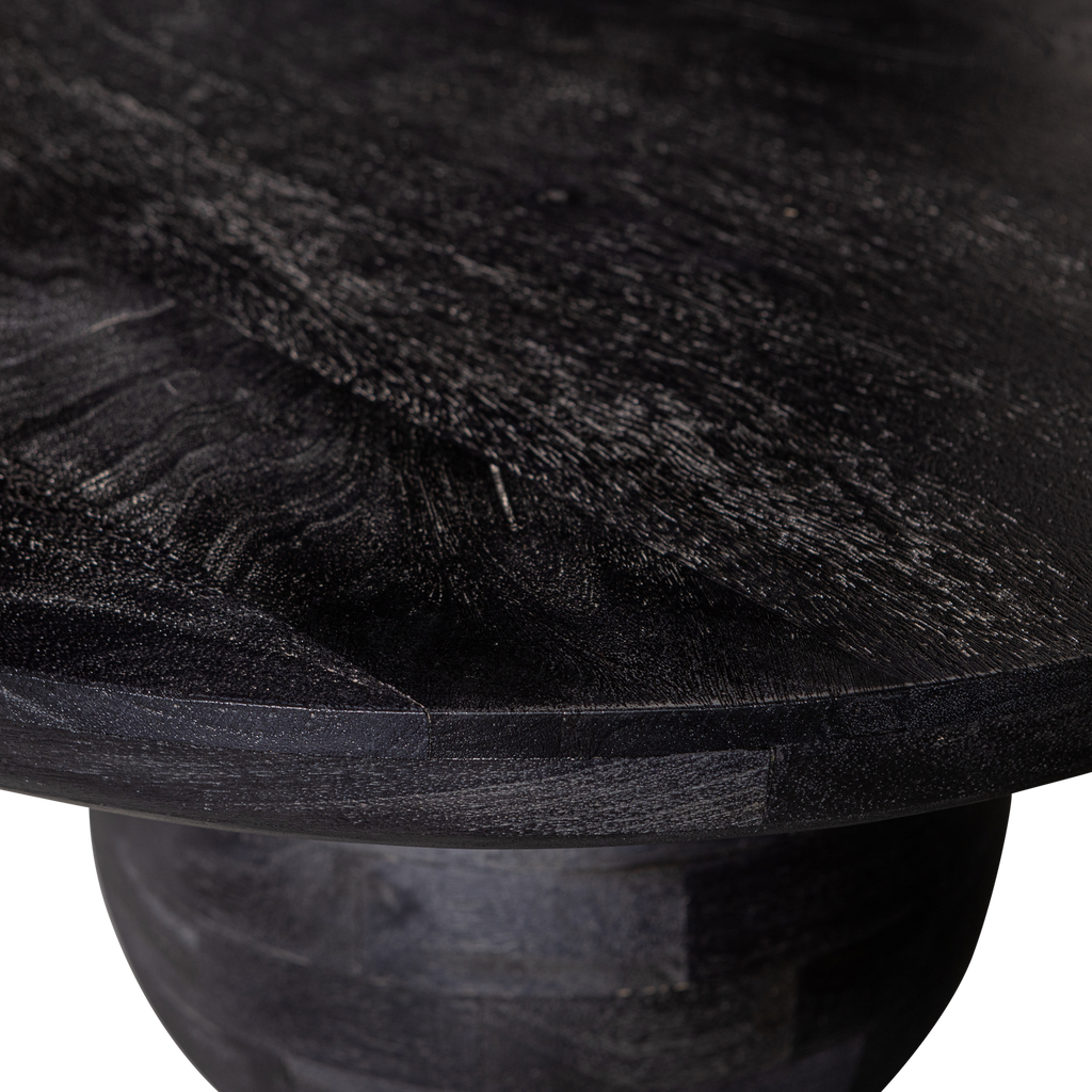 STEPPE TABLE BASSE EN BOIS DE MANGUIER NOIR