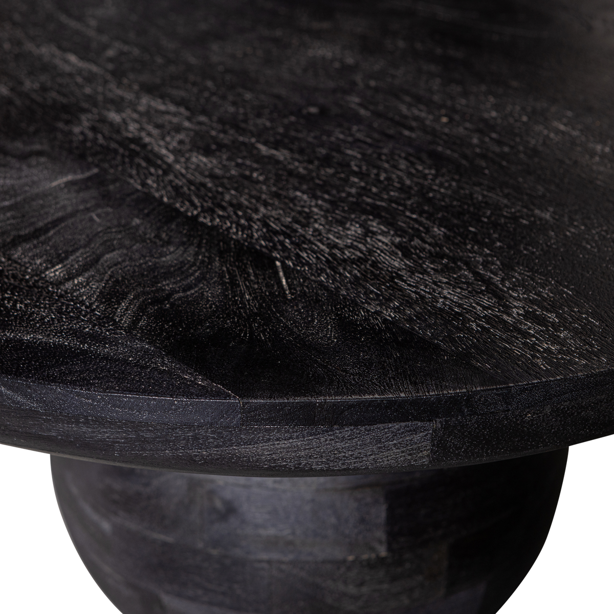 STEPPE TABLE BASSE EN BOIS DE MANGUIER NOIR