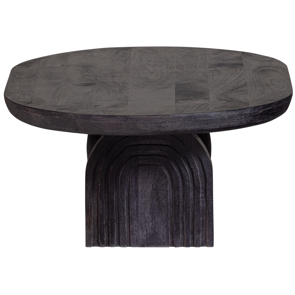 STEPPE TABLE BASSE EN BOIS DE MANGUIER NOIR