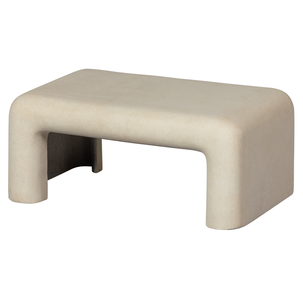 STANI TABLE BASSE ASPECT BETON NATUREL - SET DE 2