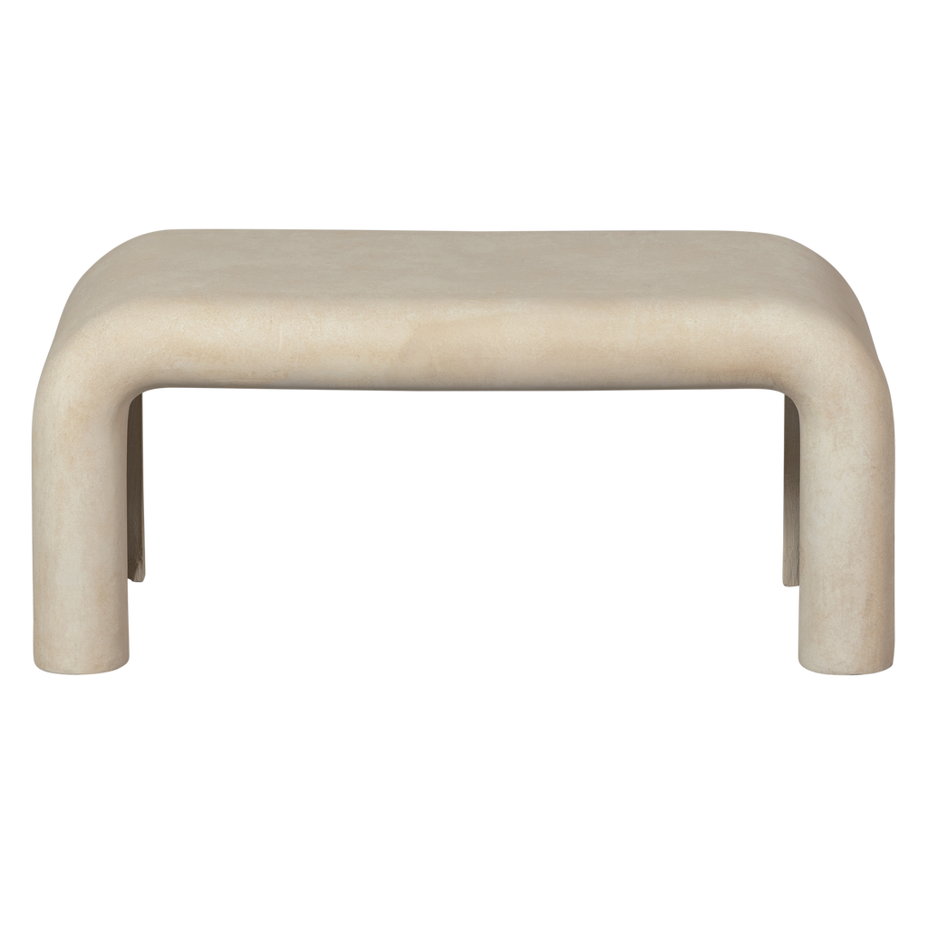 STANI TABLE BASSE ASPECT BETON NATUREL - SET DE 2