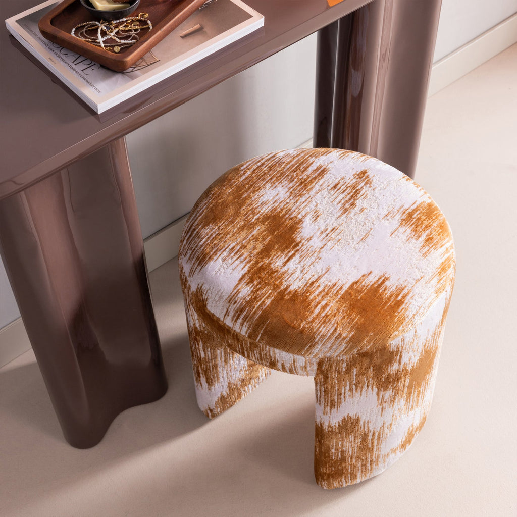 CHARLIE TABOURET STRUCTURE BRUN CARAMEL [fsc]