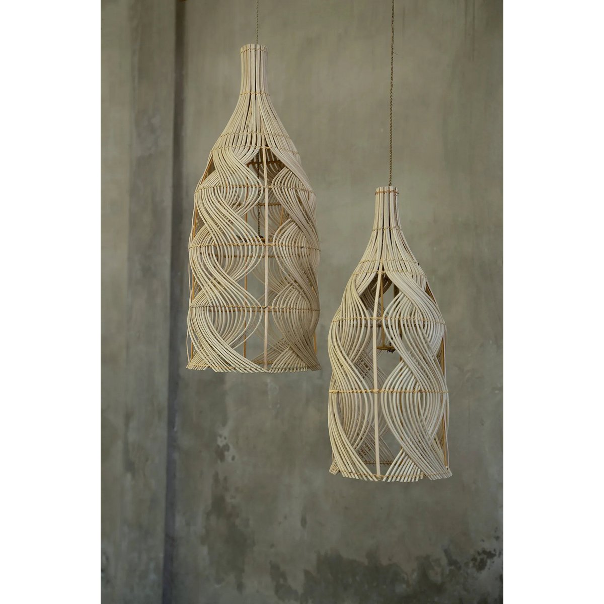 Suspension en rotin Garaffa – Naturel – L | Bazar Bizar