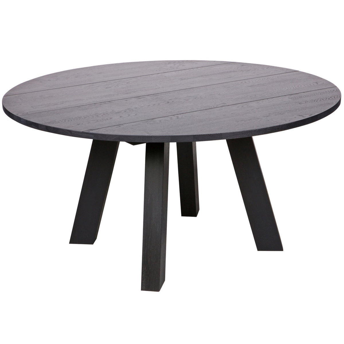 RHONDA XL TABLE DIAM.150CM CHENE BLACKNIGHT MATT [fsc]