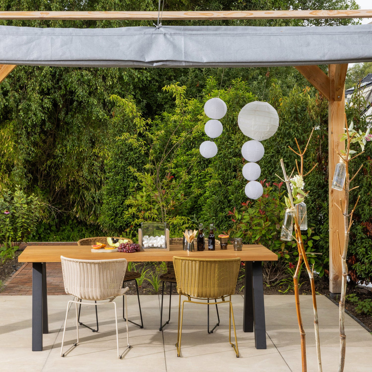 WINGS GARDEN CHAIR WICKER SABLE - SET DE 2