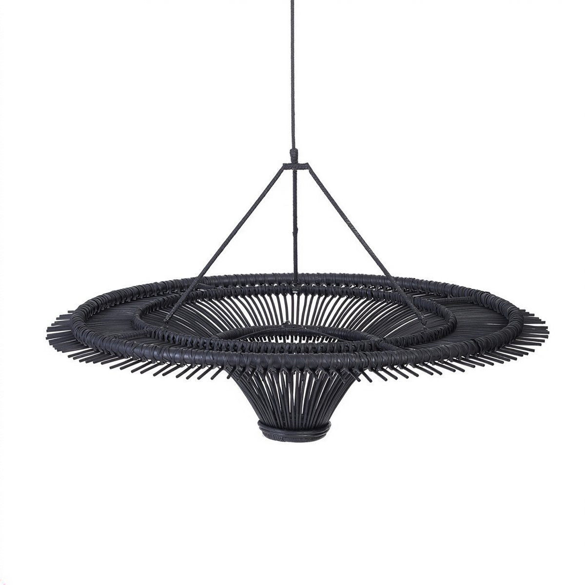 Suspension en rotin Le Ciel – Noir – XL | Bazar Bizar