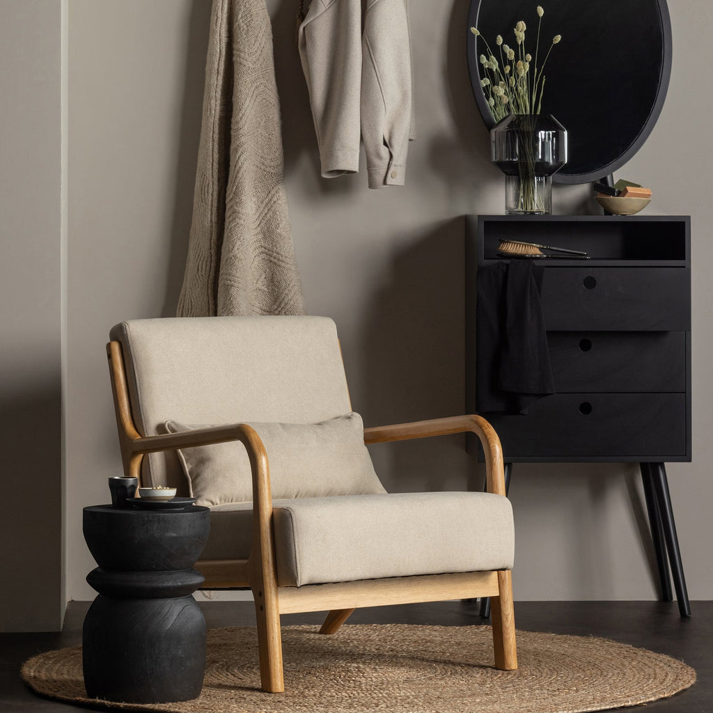 MARK FAUTEUIL TISSU TISSE NATUREL