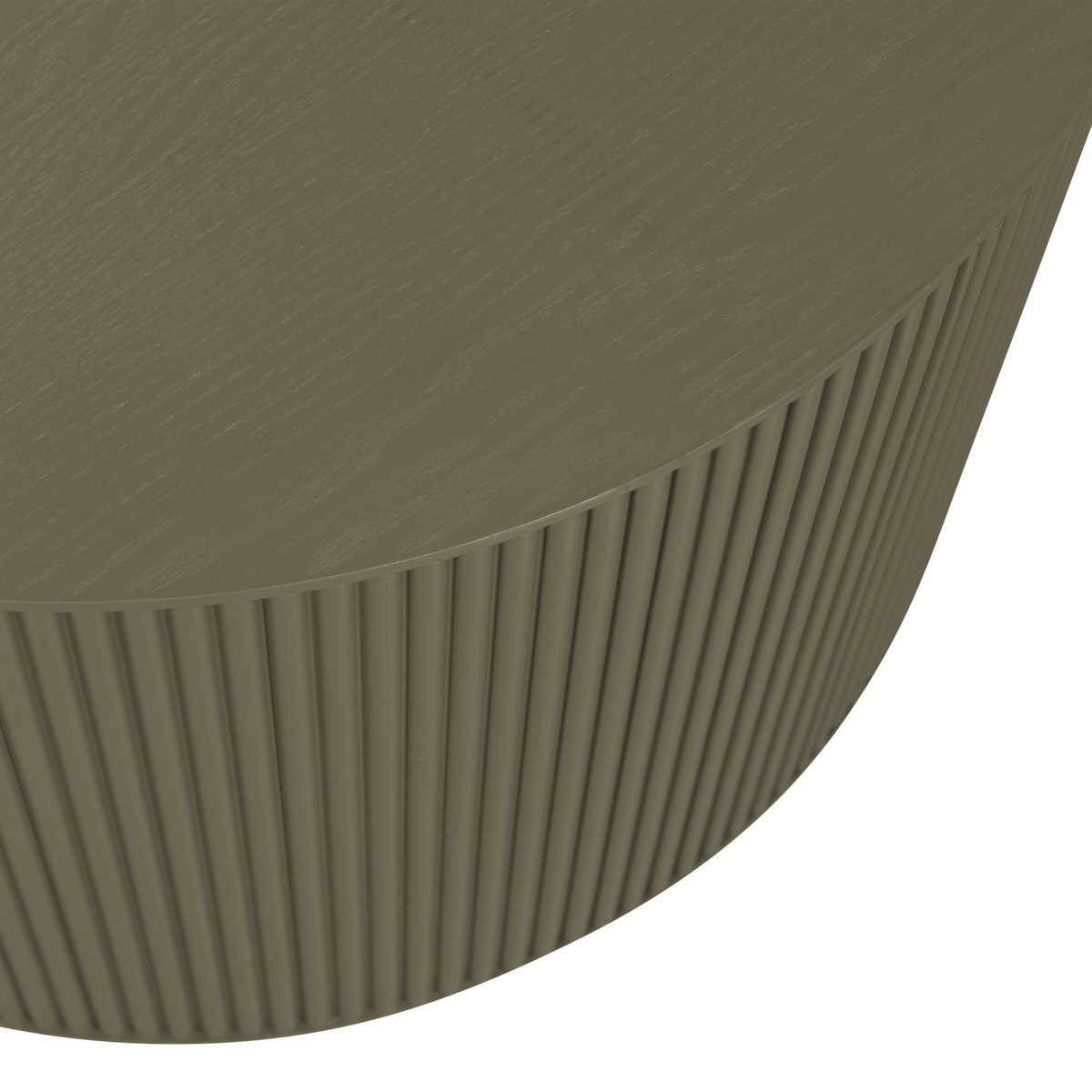 SANNE TABLE BASSE CIRCLE MDF MILITAIRE VERT
