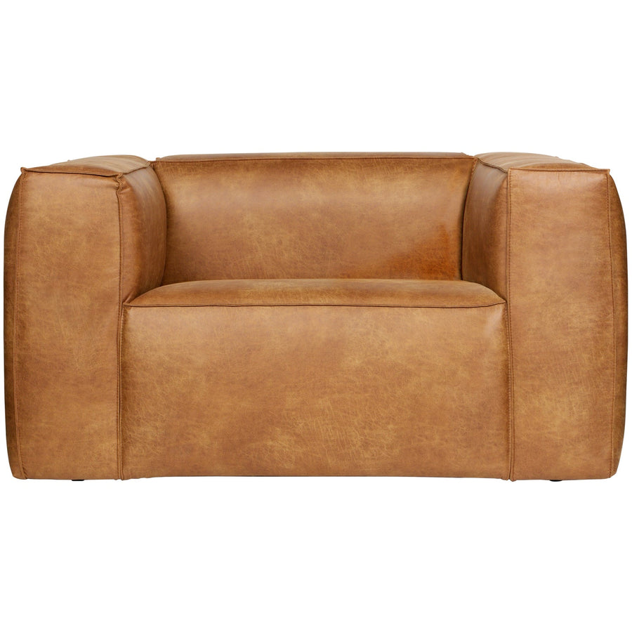 BEAN FAUTEUIL ECO CUIR COGNAC