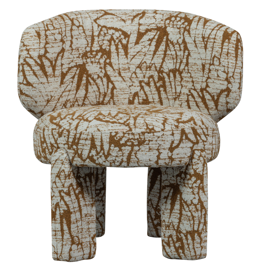 UPKE FAUTEUIL AVEC MOTIF NATUREL/BRUN